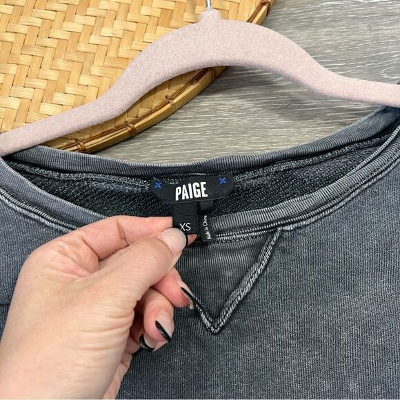 Paige jeans the‎ world tour cropped sweatshirt women’s size xs graphic - Picture 4 of 6